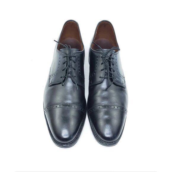 Allen Edmonds Clifton Black Leather Cap Toe Oxford Dress Shoes Mens 10D main image 12